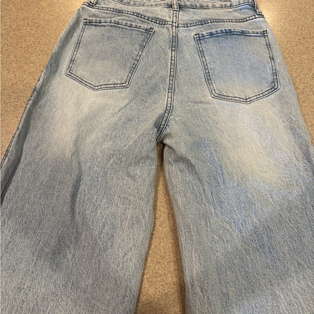 Size 7 Hot Topic wide leg Pretty Guardian Sailor Moon jeans. Sold out! - Picture 7 of 11